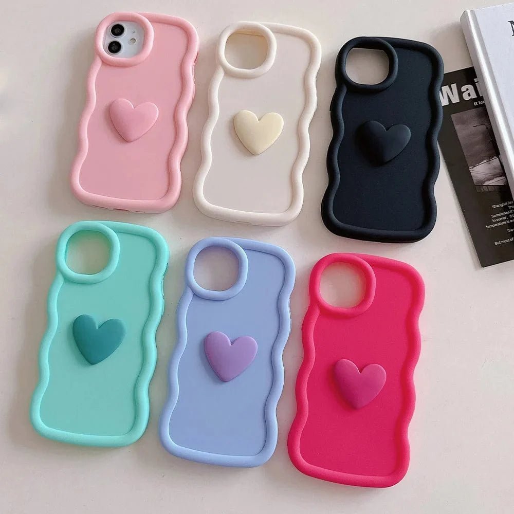 3D Love Heart Wave iPhone Case - Agenda365.com