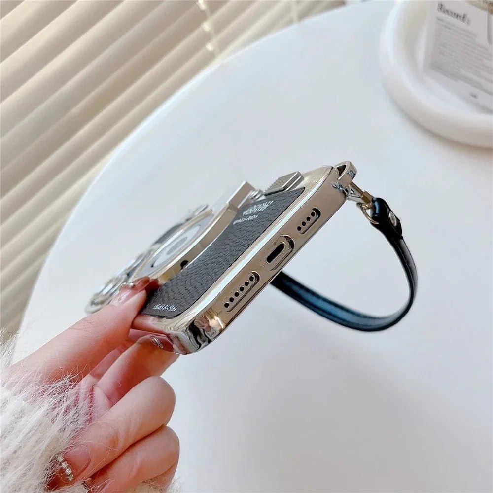 Luxury Retro Stereo Camera Lanyard iPhone Case - Agenda365.com