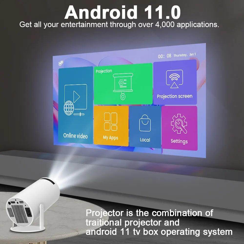 Portable 4K Projector - Home Cinema Outdoor Projetor - Agenda365.com