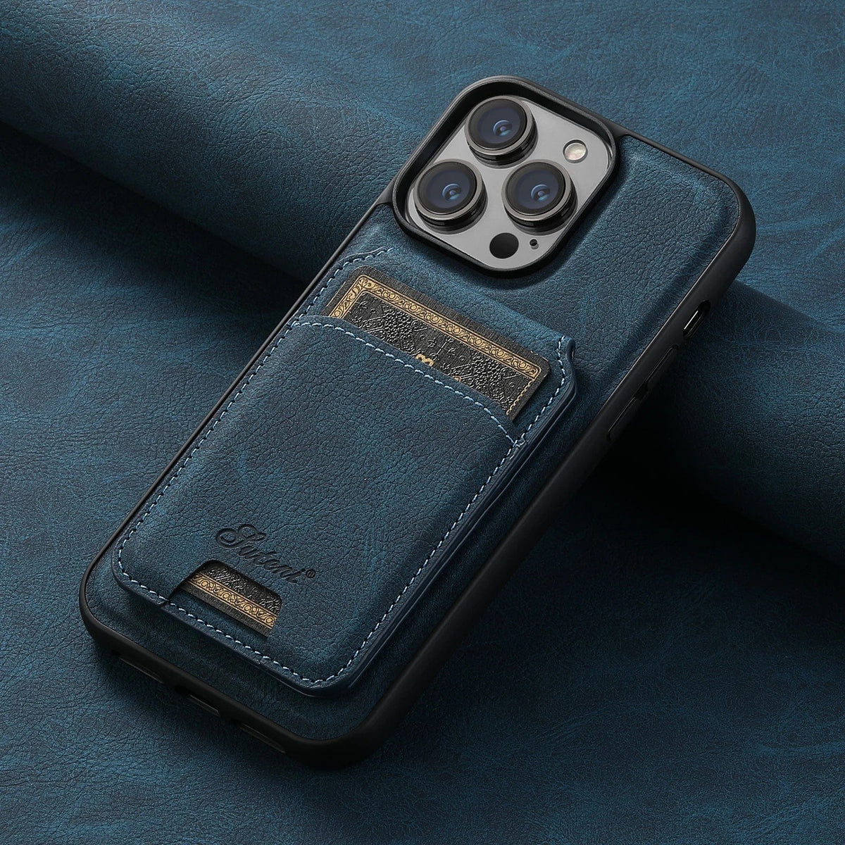 Leather Magnetic Wallet iPhone Case - Agenda365.com