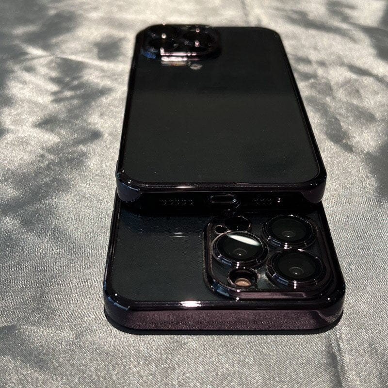 Luxury Plating Square Frame Clear iPhone Case - Agenda365.com