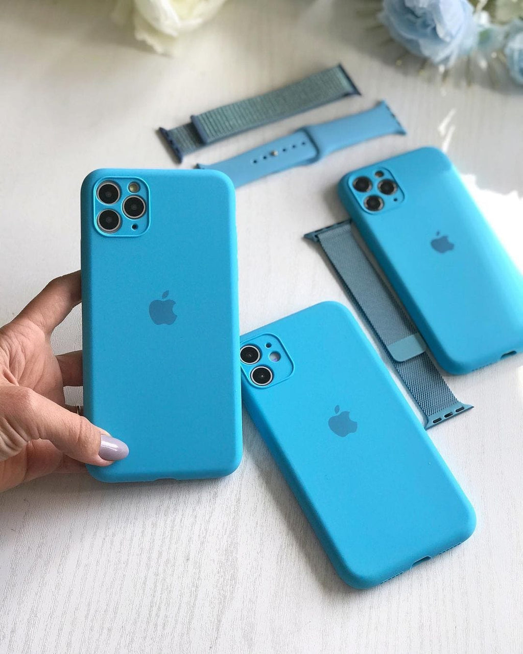 iPhone Camera Protection Silicone Case (Surf Blue) - Agenda365.com