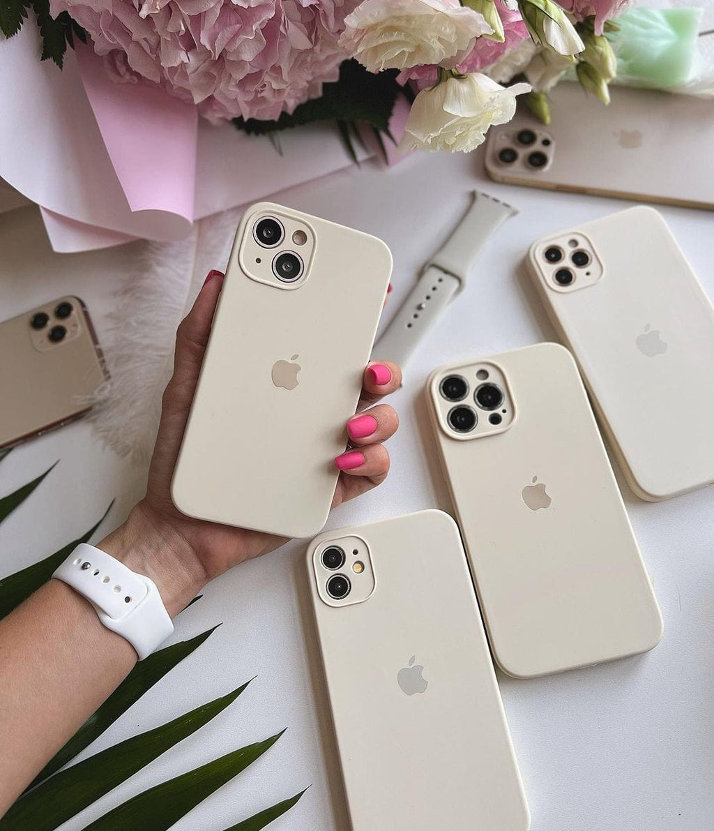iPhone Camera Protection Silicone Case (Antique White) - Agenda365.com