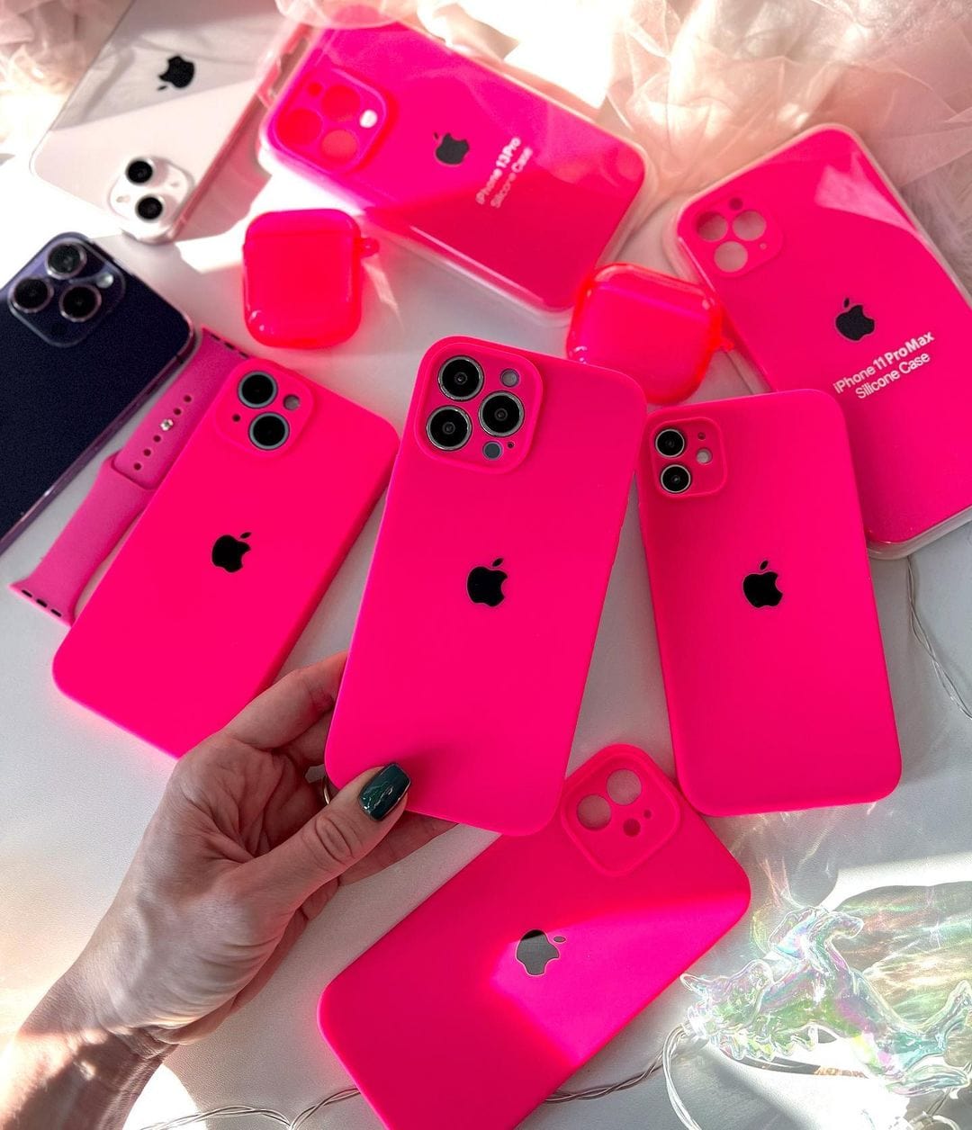 iPhone Camera Protection Silicone Case (Firefry Rose) - Agenda365.com