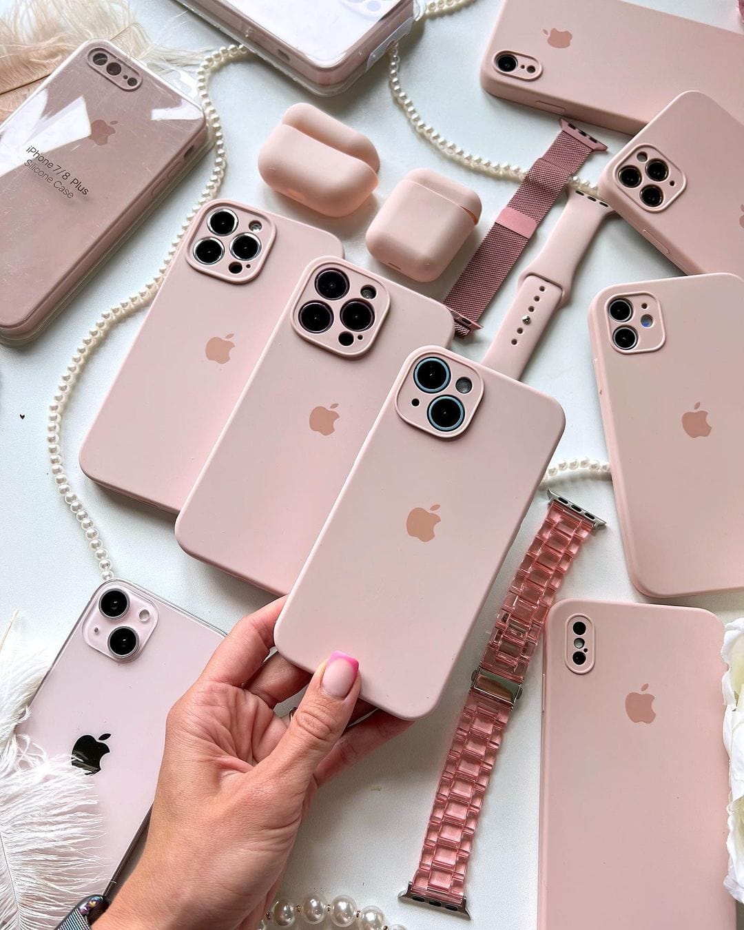 iPhone Camera Protection Silicone Case (Pink Sand) - Agenda365.com