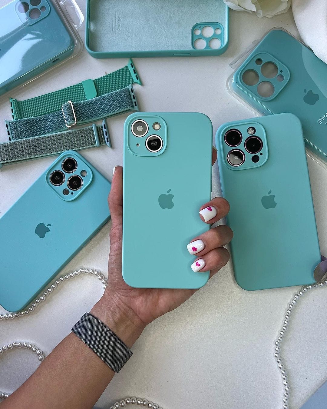 iPhone Camera Protection Silicone Case (Glacier Blue) - Agenda365.com