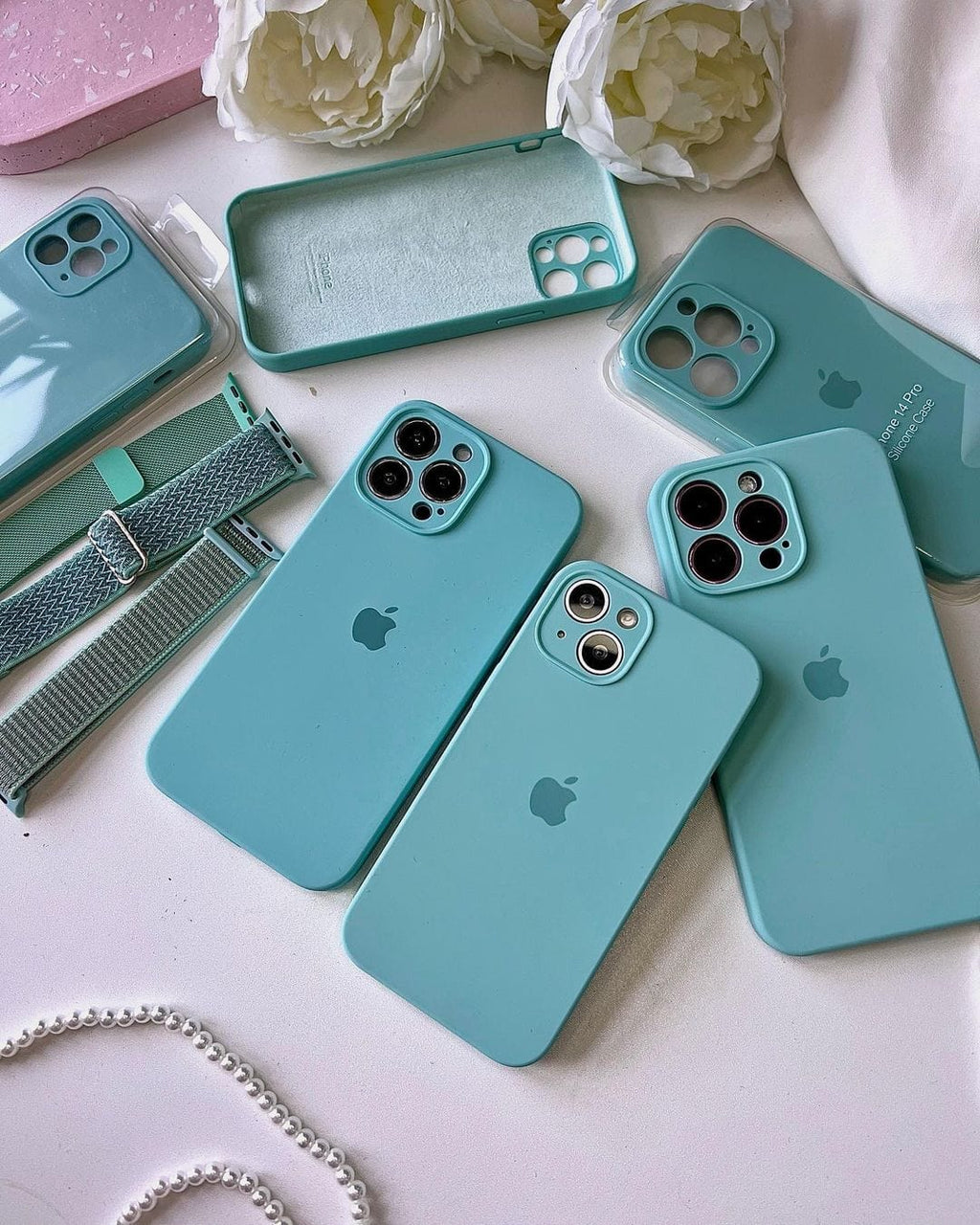 iPhone Camera Protection Silicone Case (Glacier Blue) - Agenda365.com