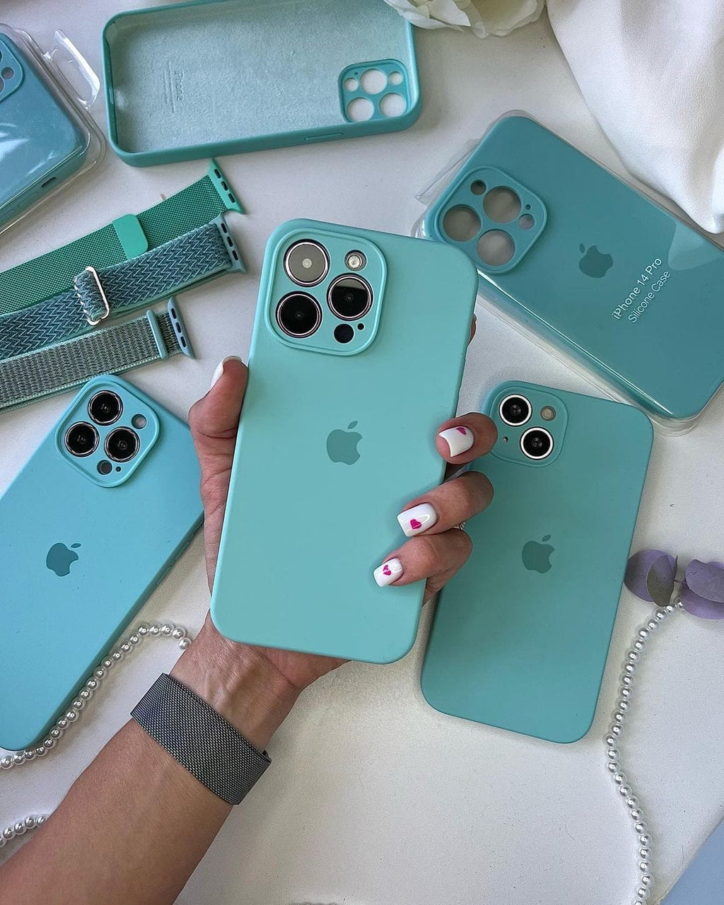 iPhone Camera Protection Silicone Case (Glacier Blue) - Agenda365.com