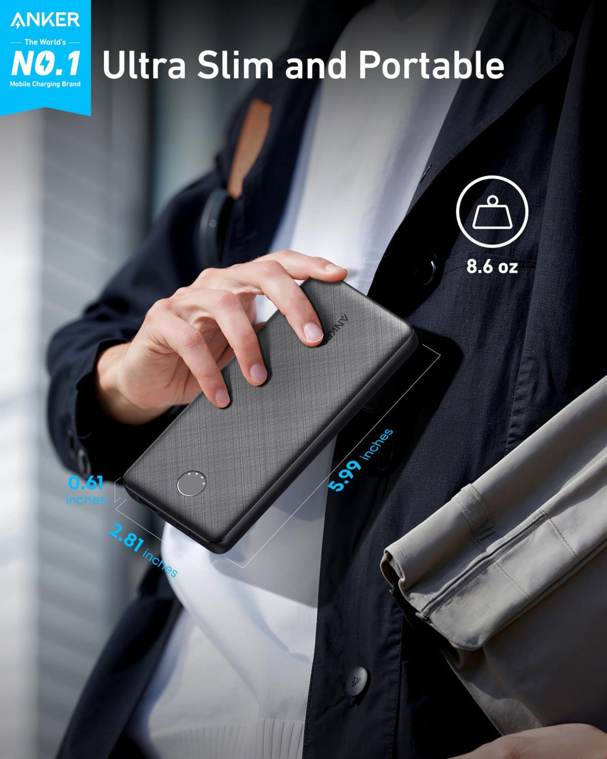 Anker <b>313</b> Power Bank (PowerCore 10K) - Agenda365.com