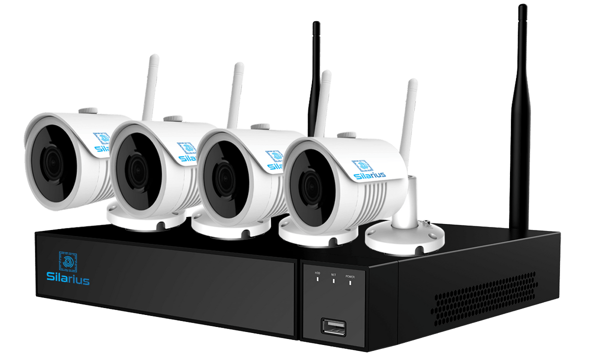 Silarius SIL-4CHNVRWIFI8MPKIT8 AI 4CH 8MP WiFi kit, 4K, 3.6mm lens (NDAA Compliant), 8TB HDD - Agenda365.com
