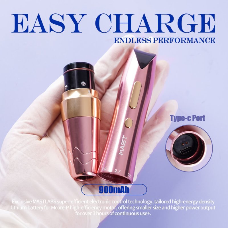 Dragonhawk Wireless Tattoo Pen Machine With 2.2MM-3.2MM Adjustable Strokes Permanent Makeup | Mast P60 - Agenda365.com