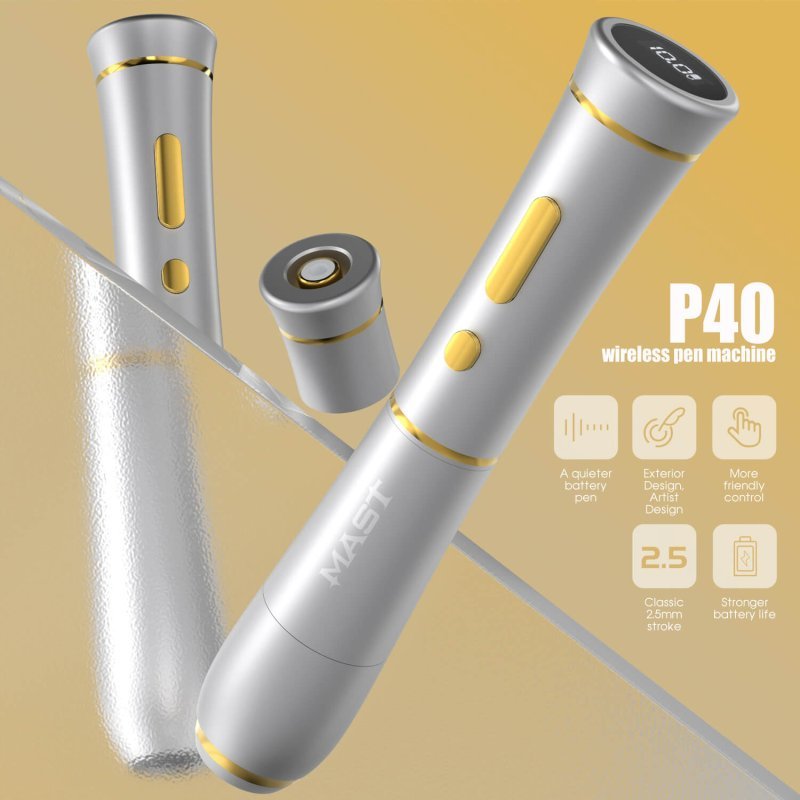 Dragonhawk Wireless Tattoo Pen Machine with 2.5MM Stroke Permanent makeup | Mast P40 - Agenda365.com