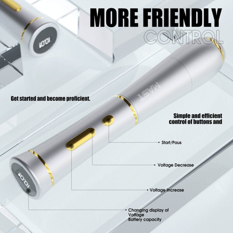 Dragonhawk Wireless Tattoo Pen Machine with 2.5MM Stroke Permanent makeup | Mast P40 - Agenda365.com