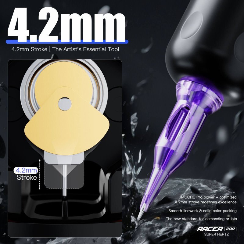 Dragonhawk Wireless Tattoo Pen Machine 4.2MM Strokes Length | Mast Racer Pro - Agenda365.com