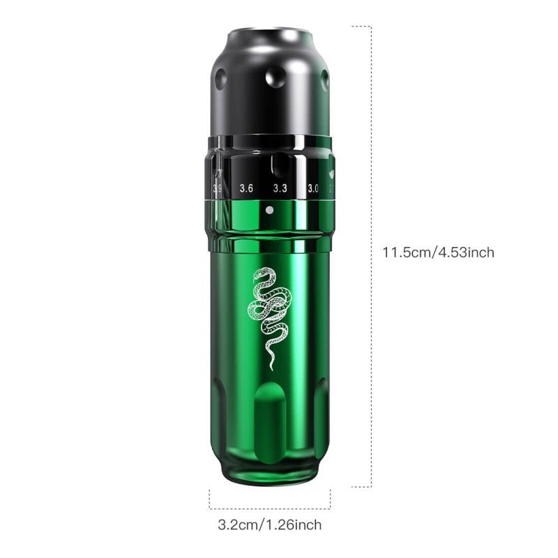Tattoo Kit | Dragonhawk Fold Pro Year of Snake Edition Tattoo Machine Pen Wireless Professional Bundle - Agenda365.com