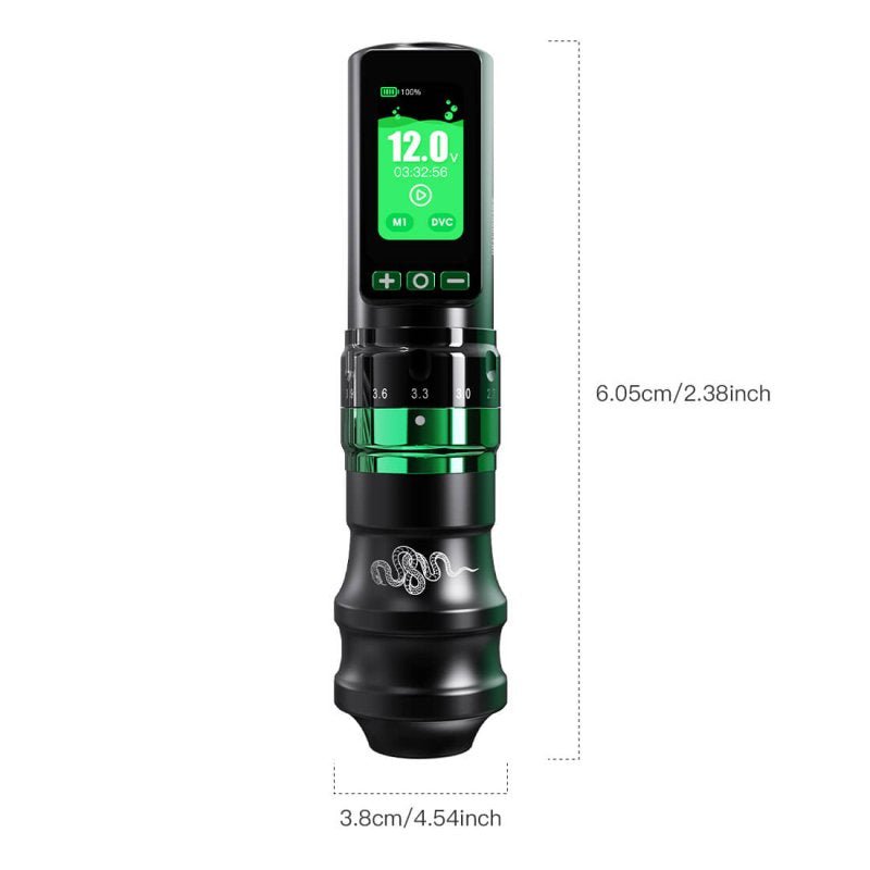 Tattoo Kit | Dragonhawk Fold Pro Year of Snake Edition Tattoo Machine Pen Wireless Professional Bundle - Agenda365.com