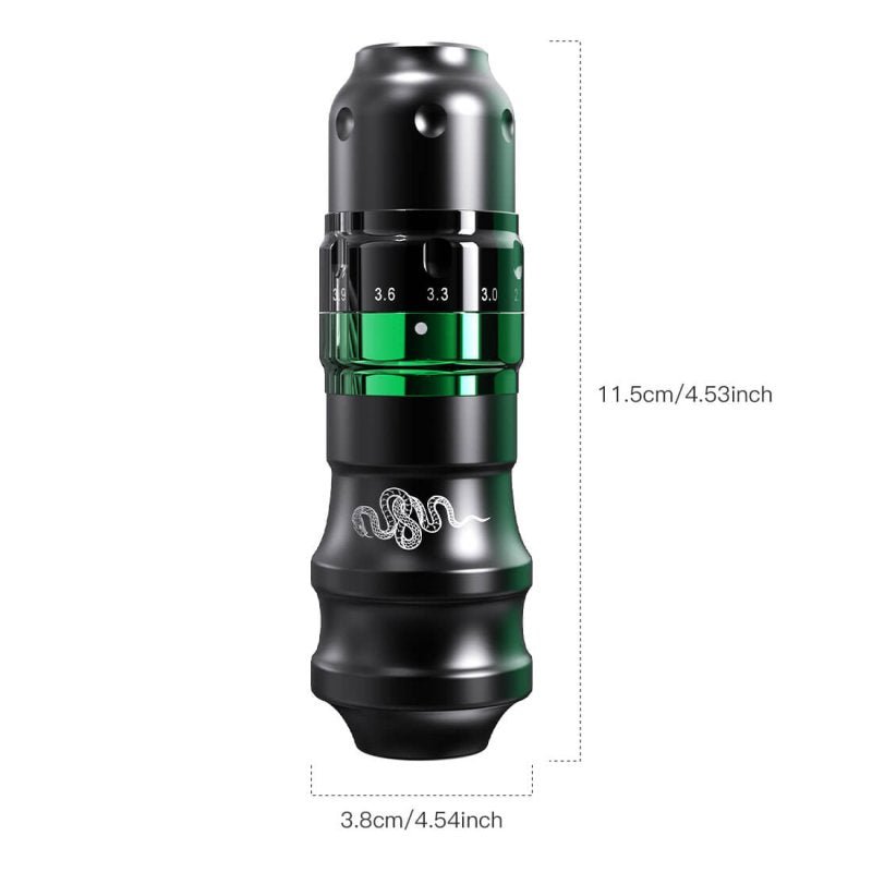 Tattoo Kit | Dragonhawk Fold Pro Year of Snake Edition Tattoo Machine Pen Wireless Professional Bundle - Agenda365.com