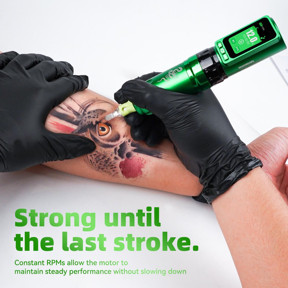 Tattoo Kit | Dragonhawk Fold Pro Year of Snake Edition Tattoo Machine Pen Wireless Professional Bundle - Agenda365.com