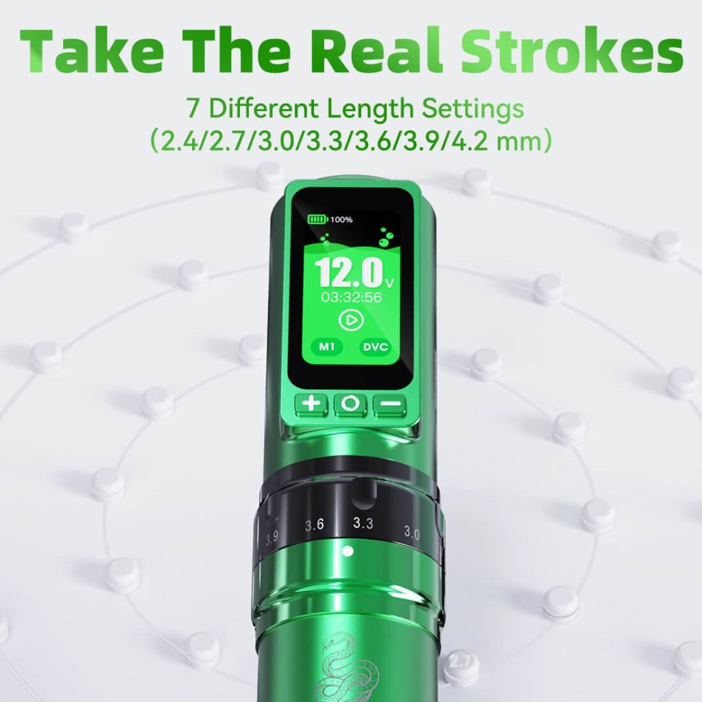 Tattoo Kit | Dragonhawk Fold Pro Year of Snake Edition Tattoo Machine Pen Wireless Professional Bundle - Agenda365.com