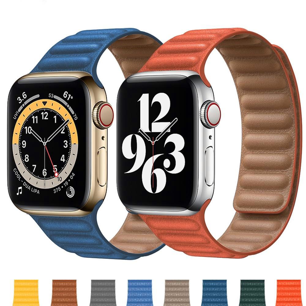 Leather Link Apple Watch Bands - Agenda365.com
