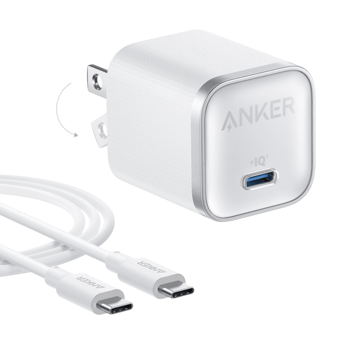 Anker Nano Charger (45W) with USB-C to USB-C Cable - Agenda365.com