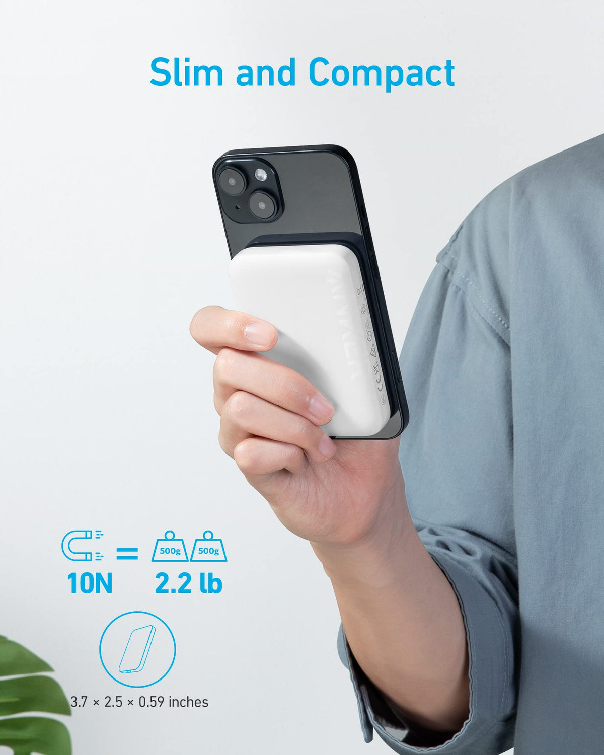 Anker <b>321</b> MagGo Battery (PowerCore Magnetic 5K) - Agenda365.com