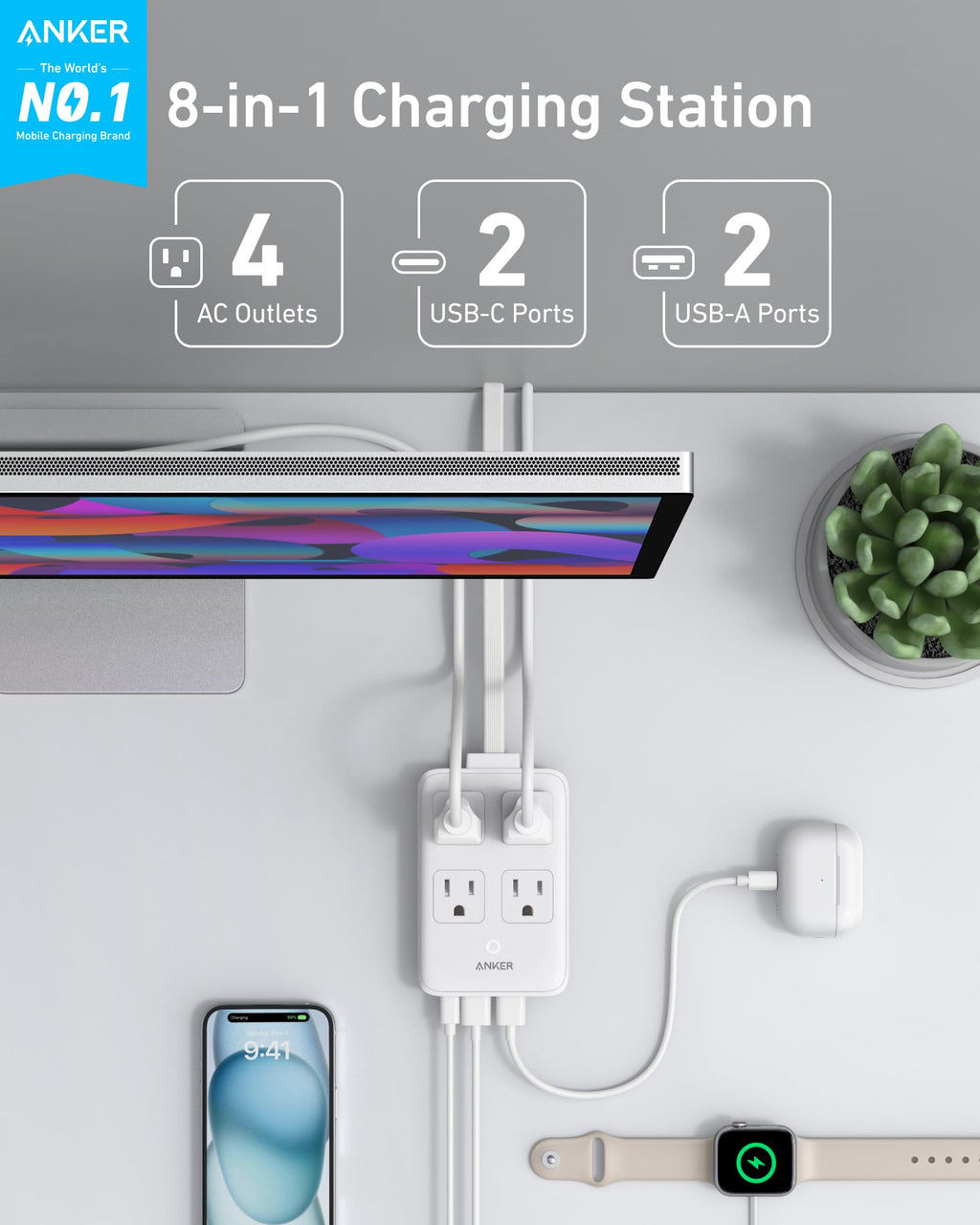 Anker Charging Station (8-in-1, 20W) - Agenda365.com