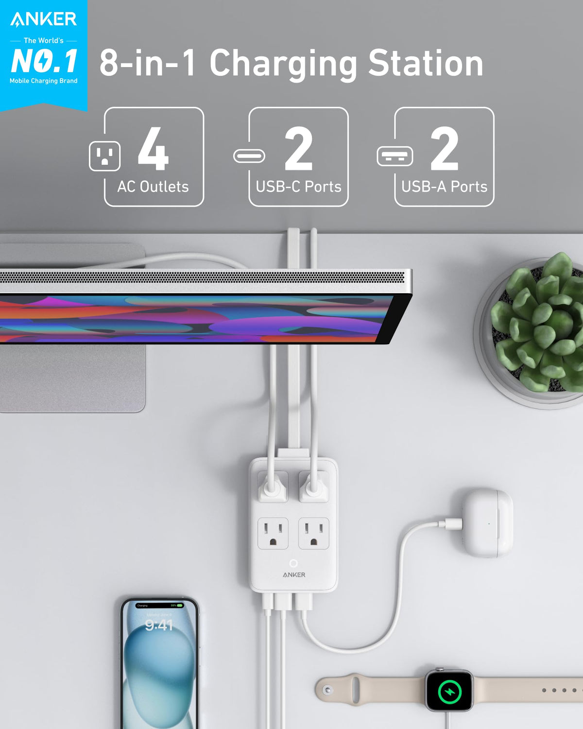 Anker Charging Station (8-in-1, 20W) - Agenda365.com