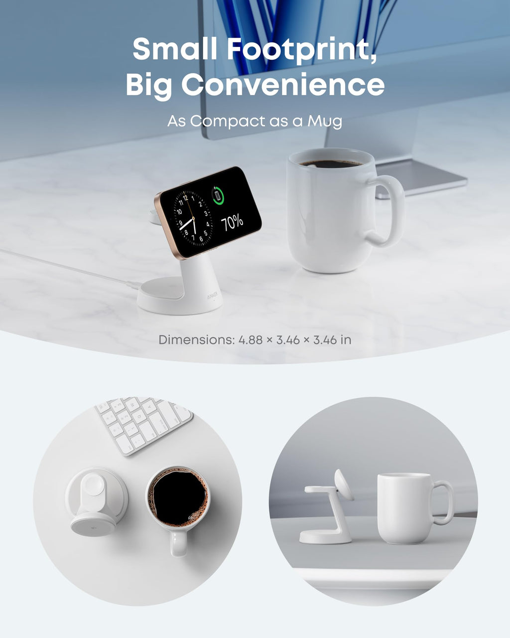 Anker MagGo Wireless Charging Station (3-in-1, Dock Stand) - Agenda365.com