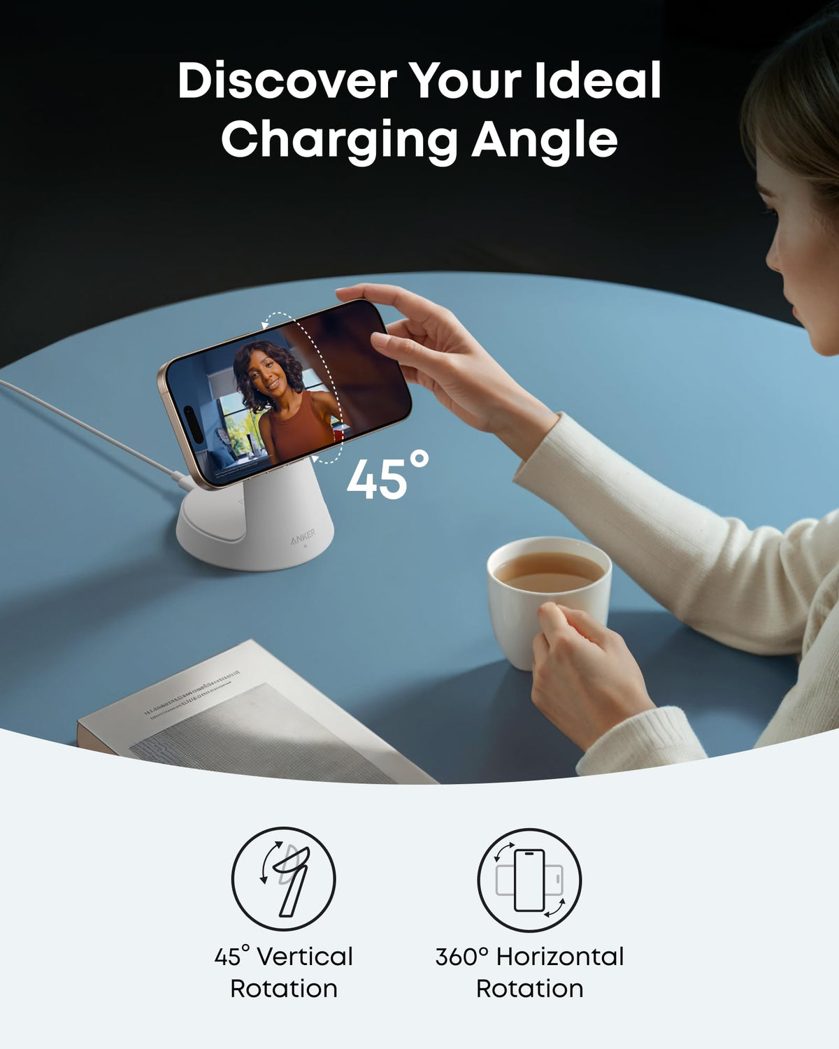 Anker MagGo Wireless Charging Station (3-in-1, Dock Stand) - Agenda365.com
