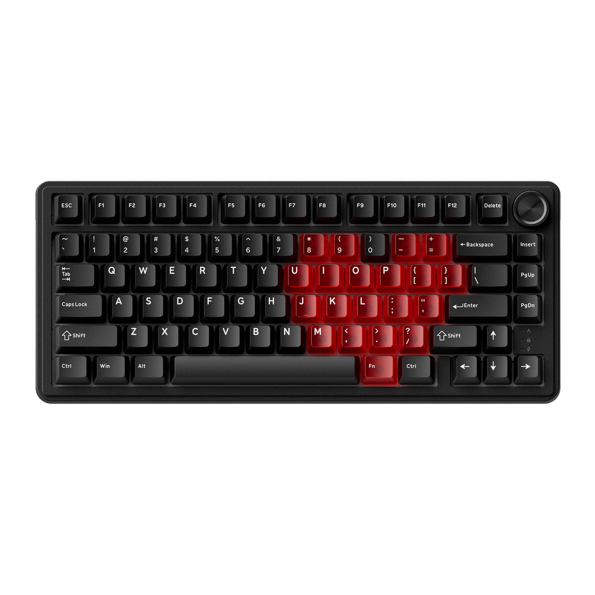 XVX M75 Lumina 75% Tri-Mode RGB Mechanical Keyboard with Knob - Agenda365.com
