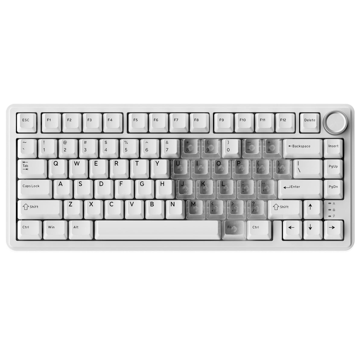 XVX M75 Lumina 75% Tri-Mode RGB Mechanical Keyboard with Knob - Agenda365.com