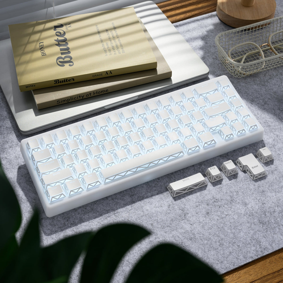 XVX PRISM Refraction Shine-Through Cherry Profile 130-Key PBT Keycap Set - Agenda365.com