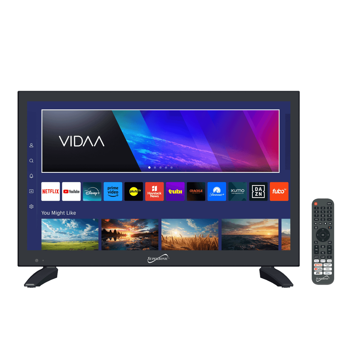 Supersonic 19" VIDAA ACDC Compatible LED Smart TV with Built-In WiFi - Agenda365.com