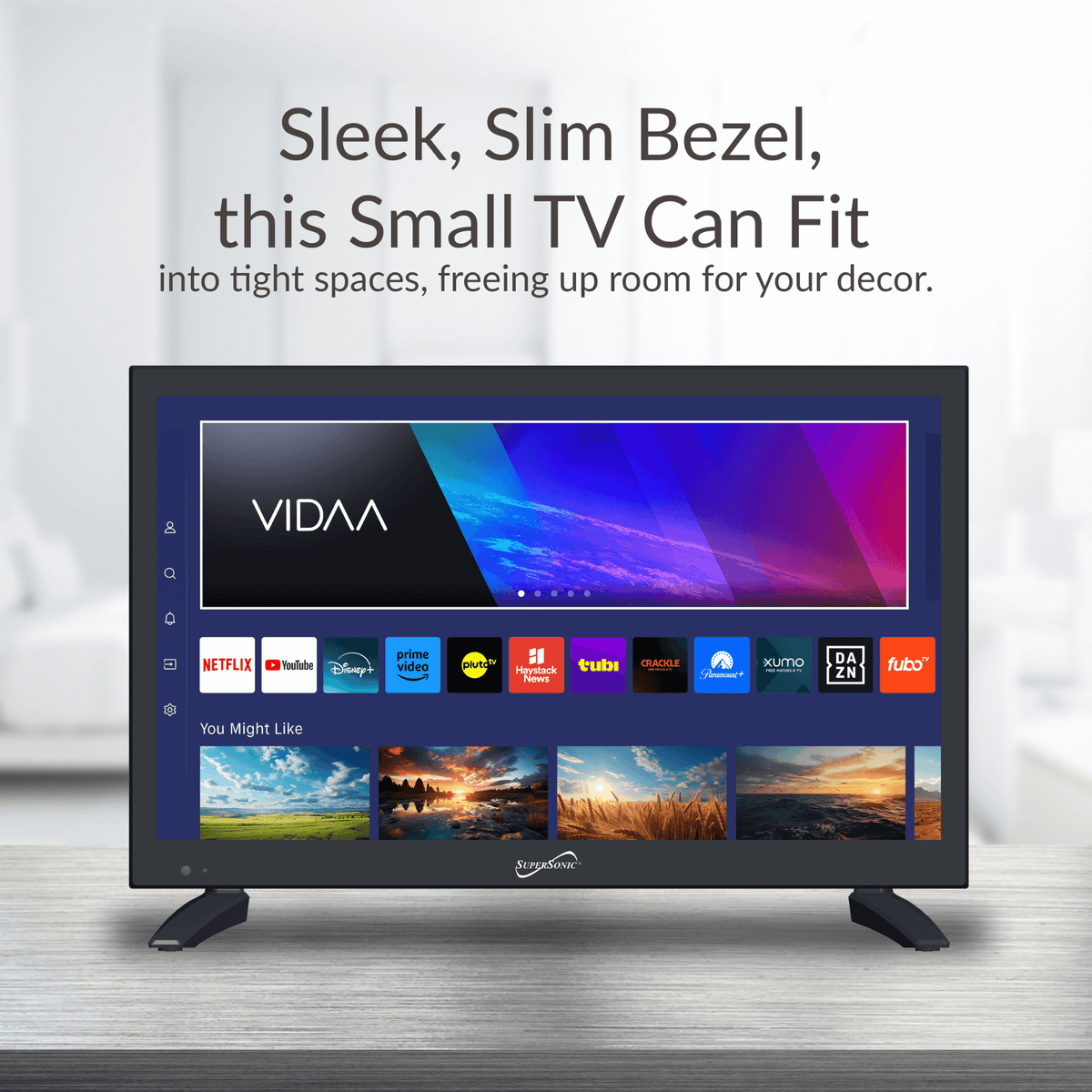 Supersonic 19" VIDAA ACDC Compatible LED Smart TV with Built-In WiFi - Agenda365.com