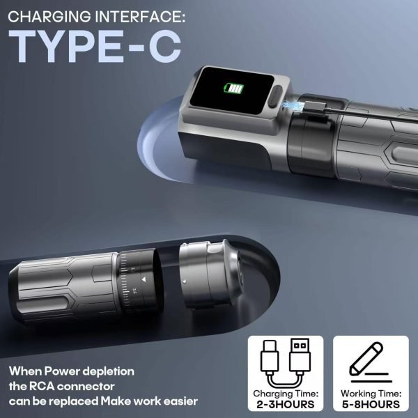 POSEIDON-S-LUXE DUAL POWER TATTOO PEN SET – WIRELESS FREEDOM MEETS WIRED PRECISION - Agenda365.com