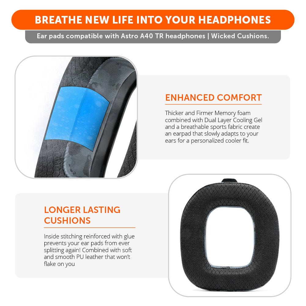 Astro A40 TR Earpads - WC FreeZe Cooling Gel - Agenda365.com