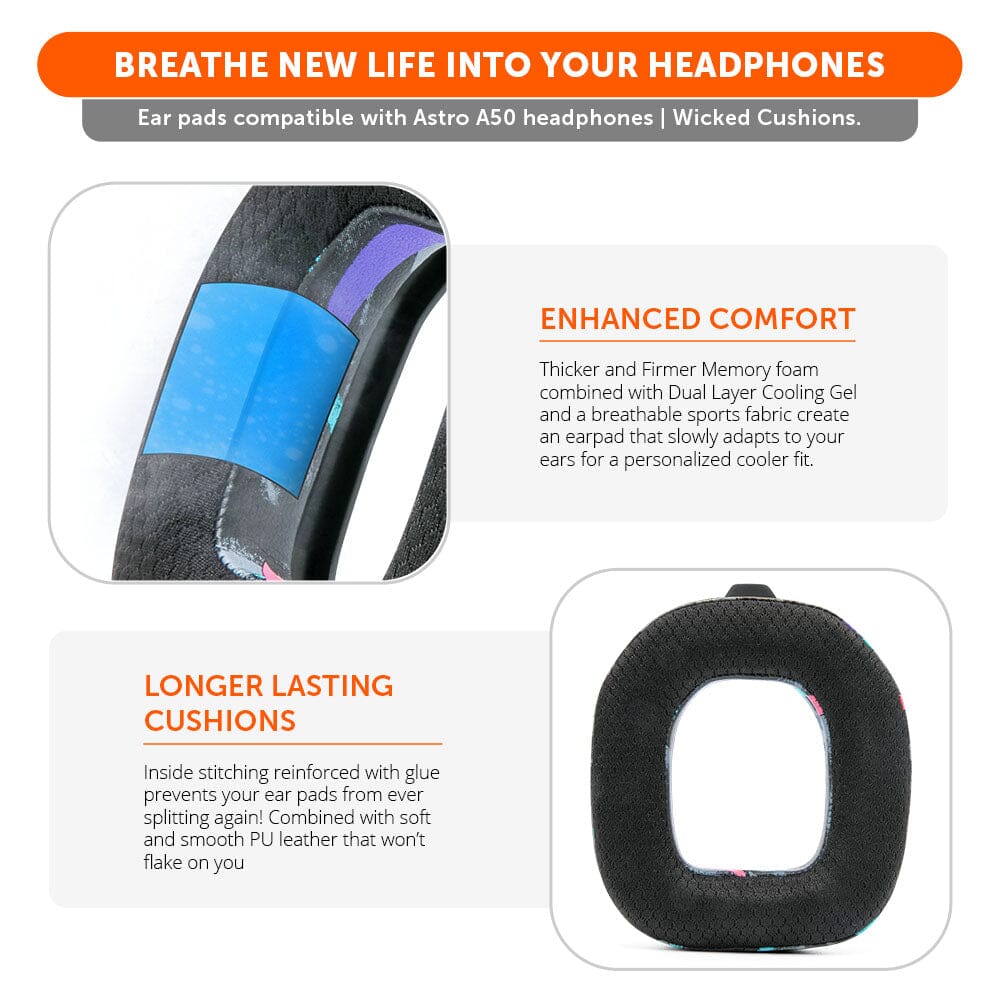 Astro A50 Gen 4, Gen 5 and A50X Earpads - WC FreeZe Cooling Gel - Agenda365.com