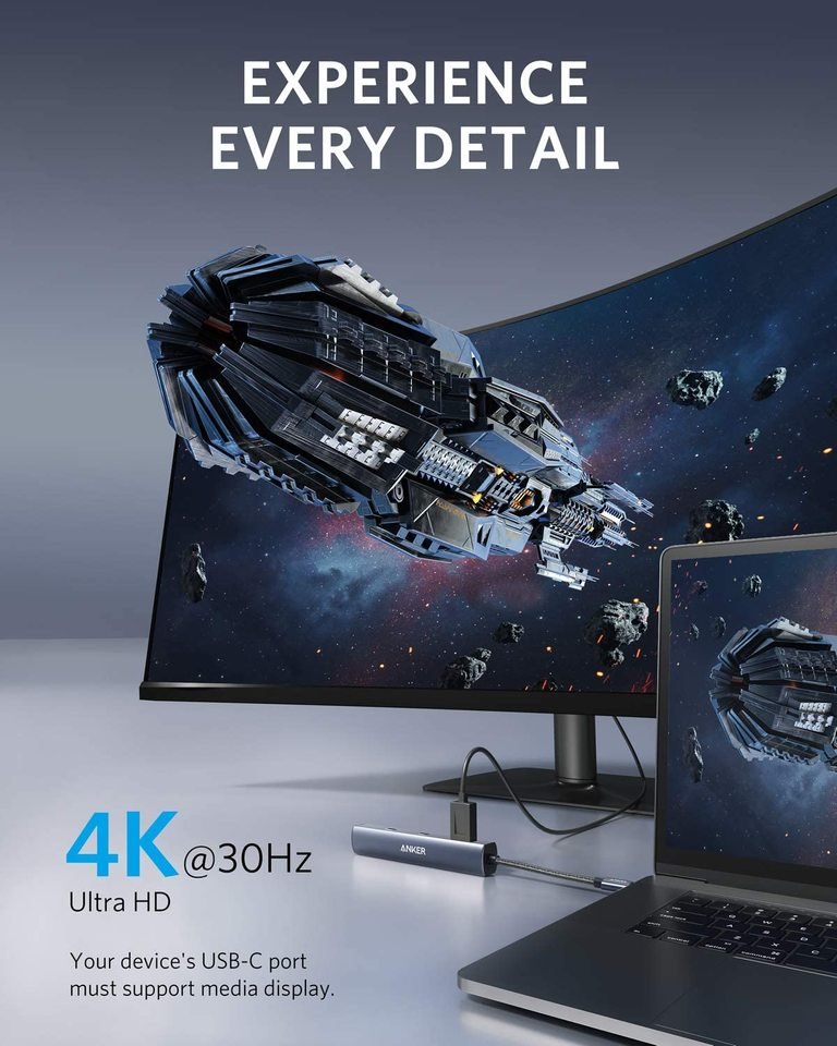 Anker <b>543</b> USB-C Hub (6-in-1, Slim) - Agenda365.com