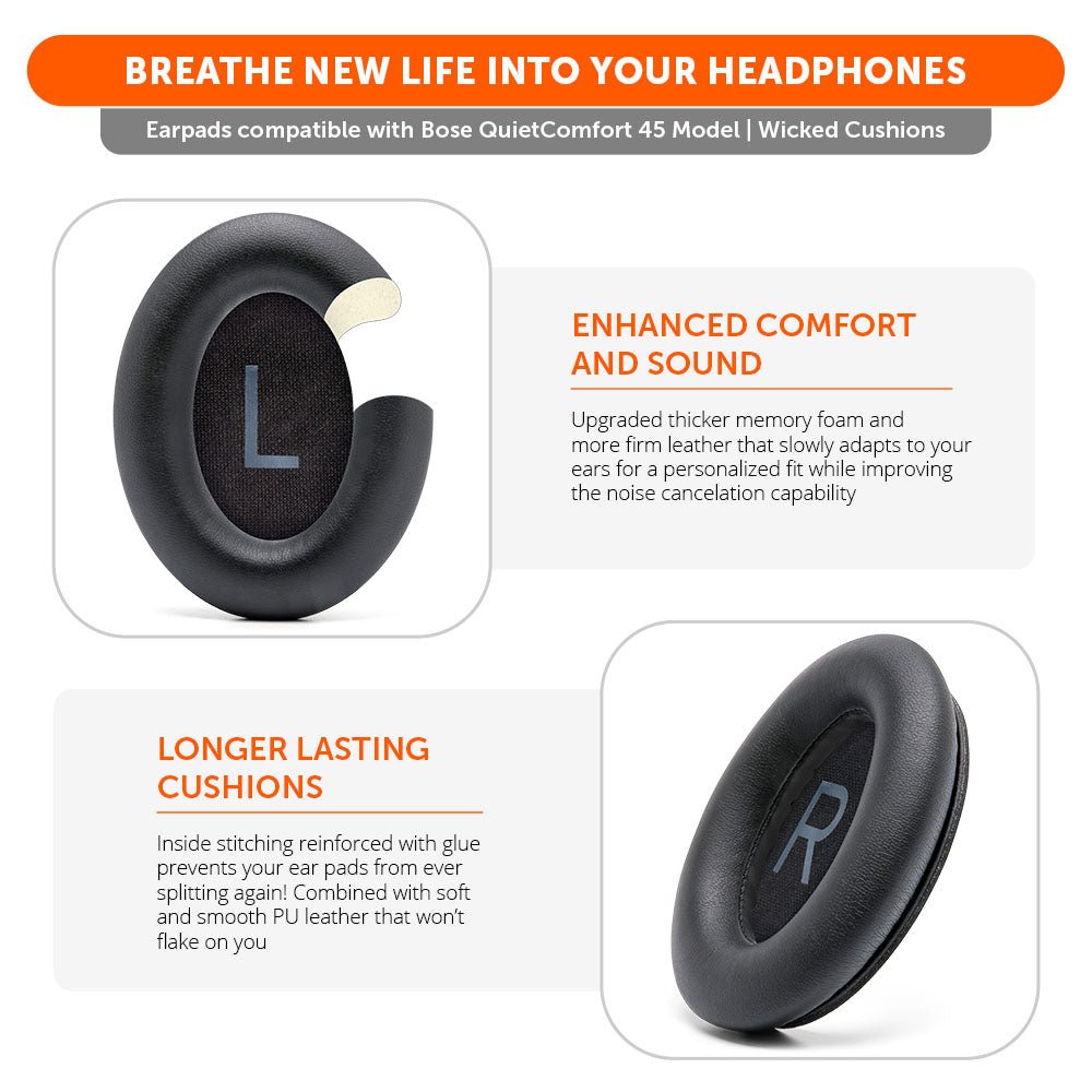 Bose QC45 Replacement Ear Pads - Agenda365.com
