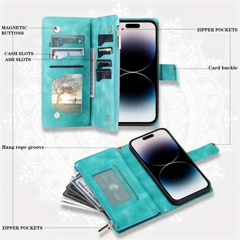 Stylish Leather Lanyard Wallet Case - Agenda365.com