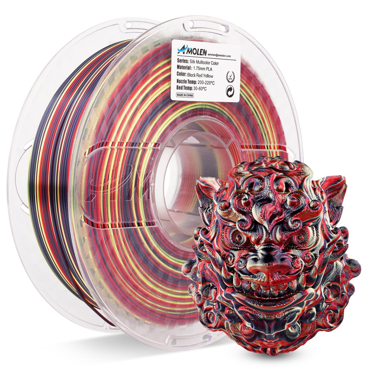 PLA Silk S-Series Filament 1.75mm, 1KG/2.2LB - Agenda365.com