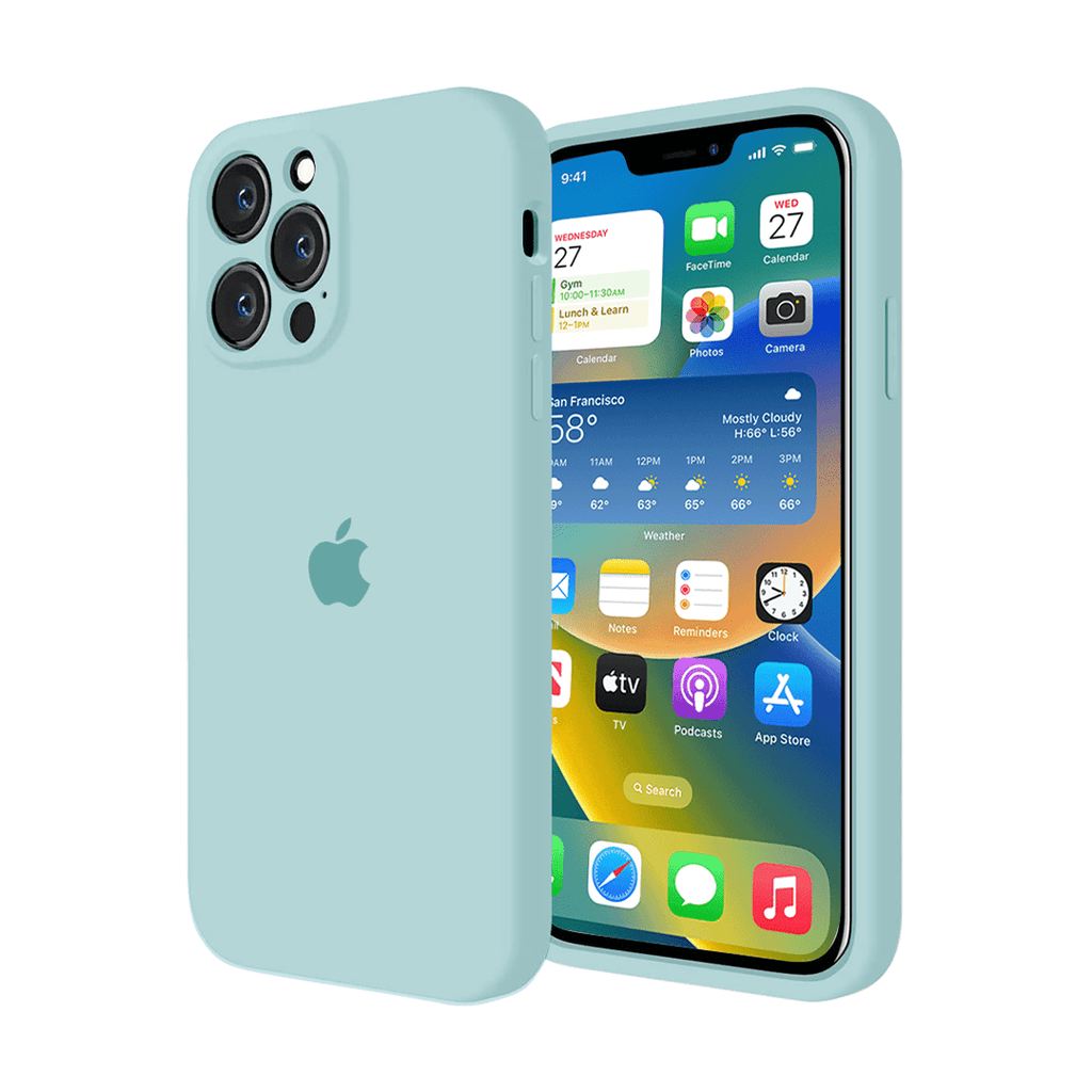 iPhone Camera Protection Silicone Case (Glacier Blue) - Agenda365.com