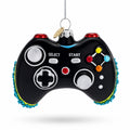 Black Video Game Controller Glass Christmas Ornament - Agenda365.com