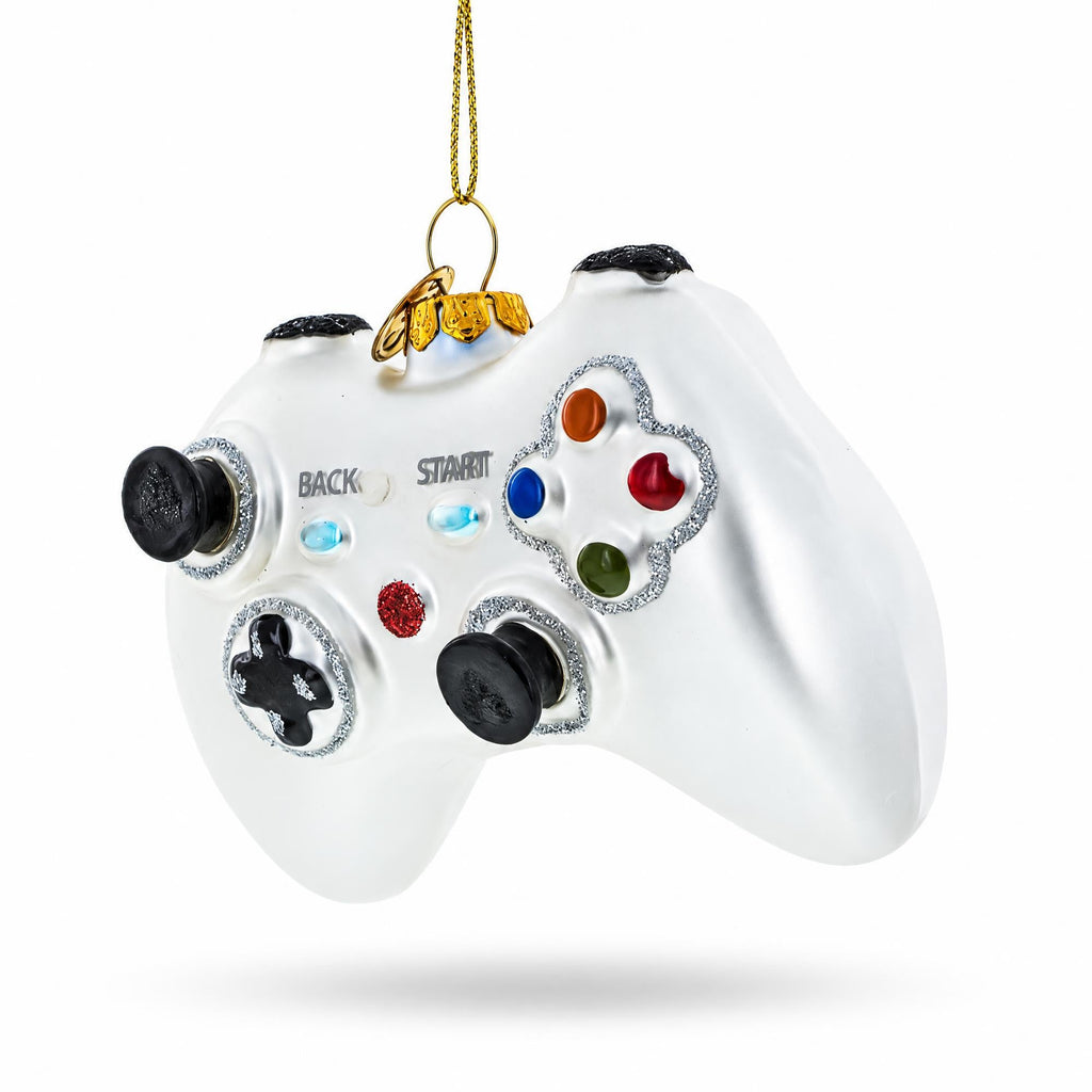 Video Game Controller Glass Christmas Ornament - Agenda365.com
