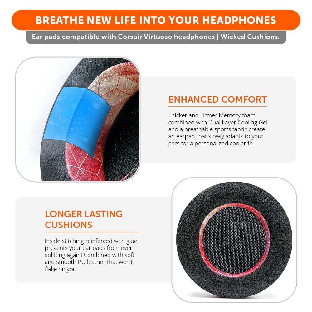 Corsair Virtuoso Earpads - WC FreeZe Cooling Gel - Agenda365.com