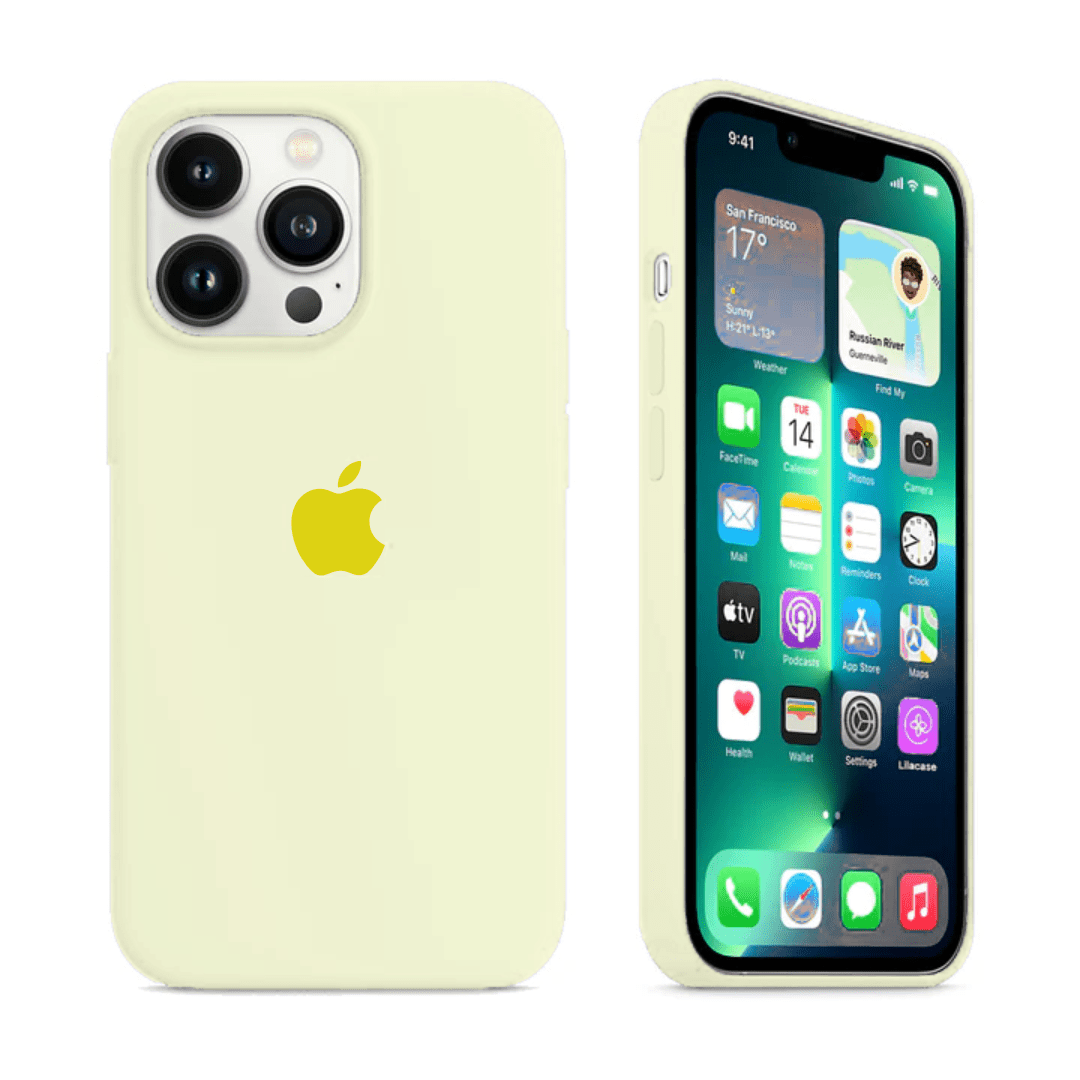 iPhone Silicone Case (Creamy Yellow) - Agenda365.com