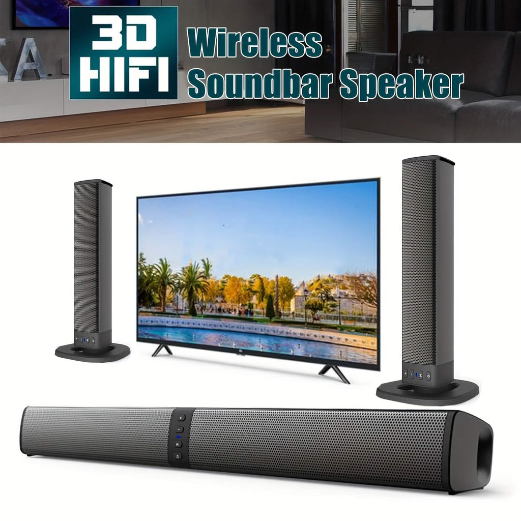 Wireless Soundbar for TV – 2-in-1 Detachable Bluetooth Speaker - Agenda365.com