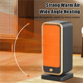 500W Portable Ceramic Space Heater with Safety Tip-Over Protection – Square Design - Agenda365.com