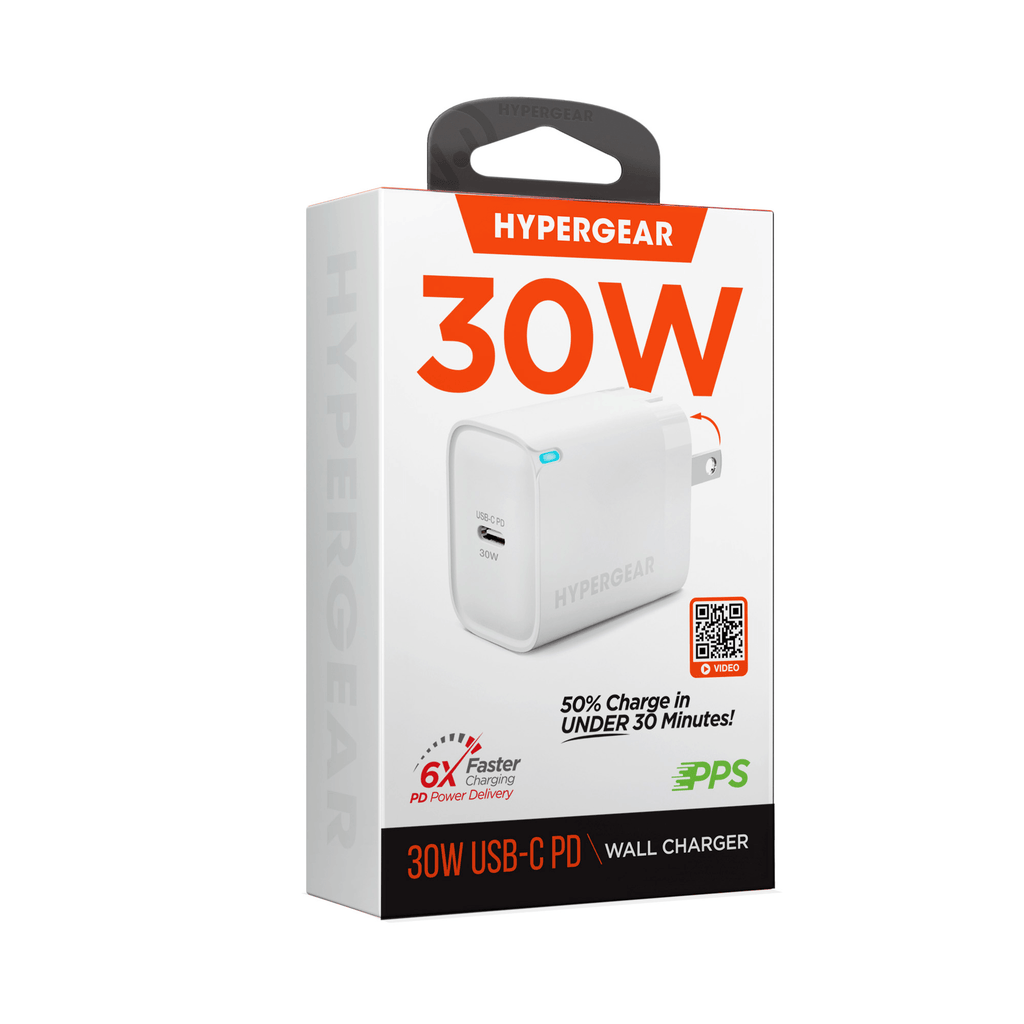 HyperGear 30W USB-C PD Fast Wall Charger with PPS - Agenda365.com
